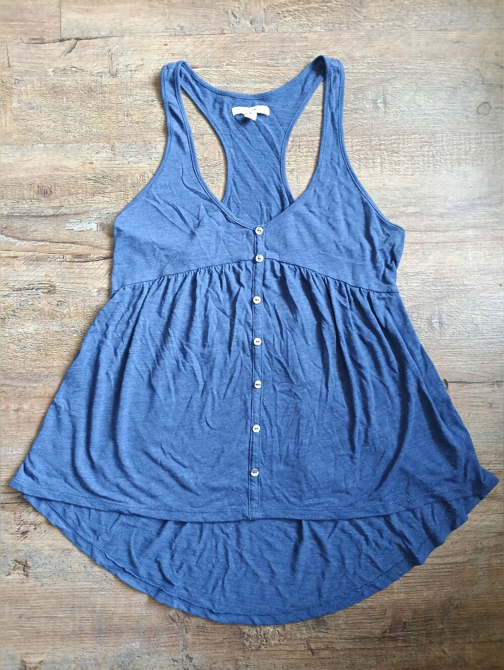 American Eagle Blue Racerback Tank Top Size S/P